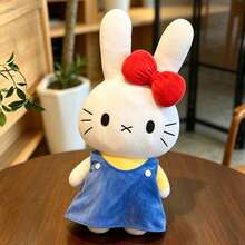 SANRIO 1件/2尺寸 兔子毛絨娃娃 45cm/17.72in 60cm/23.62in 可愛卡通柔軟毛絨娃娃枕頭 沙發靠墊 房間裝飾 女孩兒童青少年生日節日禮物 - 藍色 - 查看 5
