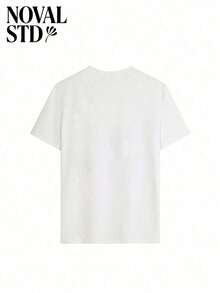 1 Piece Of White Short-Sleeved T-Shirt With A Round Neck, Casual Summer Style With A Fruit Print, Loose And Multifunctional, Ideal For Everyday Wear. 180g 100% Cotton. - 白色 - 查看 3