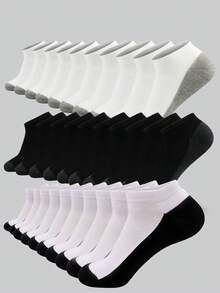 1/5/10/20 Pairs Unisex Casual & Sports Socks, Suitable For Daily, Home, And Outdoor Wear - Multicolor - View 3