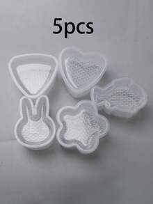 1pc/4pcs/5pcs/6pcs DIY Bento Box Mold, Sushi Mold, Plum Blossom Shaped Mold, Rice & Vegetable Roll Mold, Triangle Rice & Vegetable Roll Mold, Creative Sushi Rice & Vegetable Roll Mold, Rice & Vegetable Roll Mold, Creative Shaped Mold, Triangle Rice & Vegetable Roll Mold, Heart Shaped Mold, Seaweed Rice Cake Mold, Suitable For Daily Use, Applicable For Home, Kitchen, Restaurant - View 15