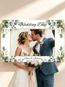 Customized Personalized Wedding And Party Photo Props - Exclusive Name And Event Theme Photo Frames. These Wedding Photo Props And Themed Party Supplies Feature Reusable Designs, Making Them An Ideal Choice For Various Anniversaries, Gift Parties, Birthday Celebrations, And Unveiling Ceremonies. - Multicolor - View 15