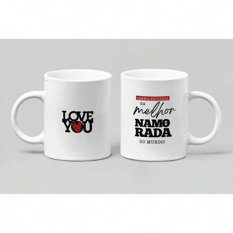 Personalized Valentine's Day Mug - Kitchen Decoration - Porcelain 325 Ml - Exclusive Best Girlfriend - View 1