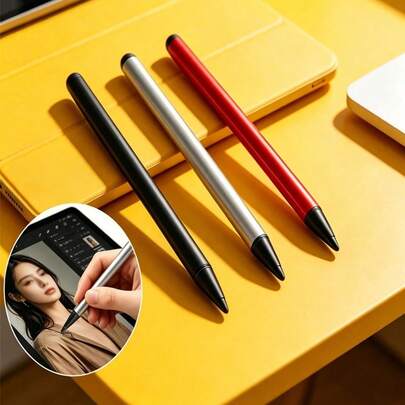Bộ 3 bút cảm ứng hai đầu cầm tay, tương thích với điện thoại thông minh, máy tính bảng, GPS.