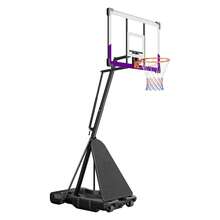Portable Basketball Stand, 10 Ft Height Adjustment Basketball Hoop & Goal, Basketballs Hoop Outdoor With 48 Inch PC Backboard For Kids, Adults In Schools, Parks,  Indoor & Outdoor Use - 10 ft - 查看 8