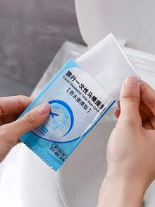 1/10/20/50/80入 透明塑膠馬桶座墊套，易清潔防水旅行用馬桶墊，經濟實惠家用用品，浴室裝飾，秋季裝飾，可重複使用 - 彩色 - 查看 6