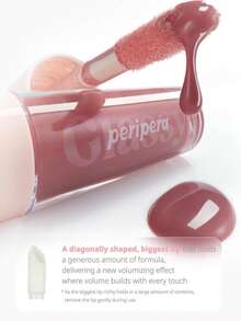 Peripera 012 保湿唇彩，韩国畅销款，玻璃般质地，高光泽不粘腻，草莓粉色，镜面水润效果，丰盈滋养，轻盈啫喱质地，持久闪亮，日常保湿，韩国化妆品，节日礼物，母亲节礼物，4.5毫升/0.15液盎司 - #12 - 查看 8