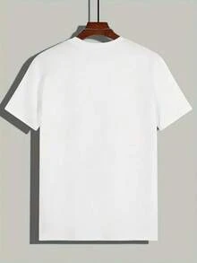 Women's Casual Blouse, Simple Style For Everyday Wear - Excellent Women's Clothing On  - Women's Casual T-Shirt, Round Neck And Short Sleeve, Made Of Sweat-Absorbing Fabric With A Loose And Breathable Fit, Combined With A Printed Design, Modern And Versatile For Casual Daily Wear And Multiple Occasions, Comfortable, Soft And Simple Short Sleeve Top For Everyday Wear. - 白色 - 查看 3