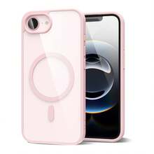 Ốp lưng trong suốt có nam châm cho iPhone 15 14 13 12 11, siêu mỏng, chất liệu silicon mềm và acrylic cứng, mặt lưng trong suốt, độ trong suốt cao, phù hợp với XR, XS, Max, 7, 8 Plus và 17 Pro Max. - Hồng - Xem 10