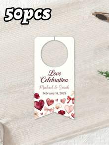 10pcs/30pcs/50pcs Custom Water BOTTLE TAGS For Wedding Reception (Small Size) Personalized With Names And Event Date Tag . Will Fit Most Small Cap Bottles Water Bottle Labels Suitable For Weddings, Parties, Birthdays, Baptisms, And Other Events - Multicolor - View 15