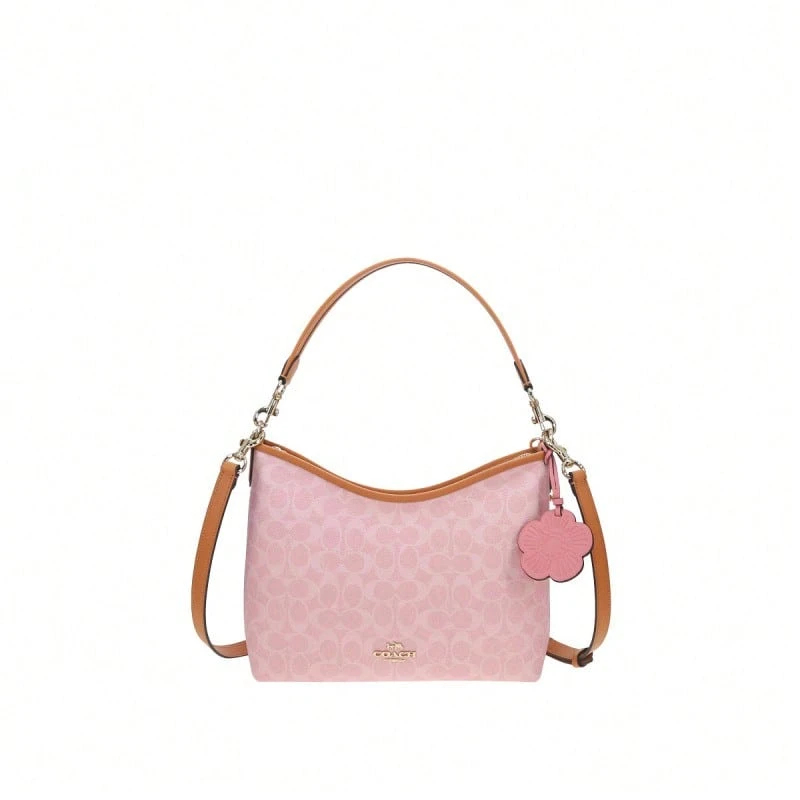 Coach Laurel Printed Women's Single Shoulder Crossbody Handbag CEL12IMPO - 塵粉色CEL12IMPO - 查看 1