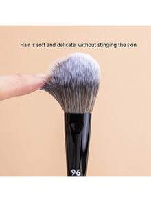 1pc Professional Flat Head Blush Brush, Blush Contouring Brush, Foundation Brush, Makeup Brush, Makeup Tool, Professional Flat Bronze Blush Brush, Blush Makeup Tool And Powder Product, Foundation Brush, Concealer Brush, Blush Brush, Contour Brush, Blush Brush, Bronzer Brush, Powder Brush, Foundation Brush, Blush Brush, Gift - Black - View 2