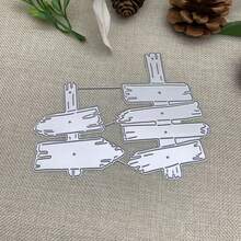 Cetakan Pemotong Logam Natal untuk Pembuatan Kartu, Pemotongan Kertas, Kerajinan, Templat Pelubang, Templat Embossing Latar Belakang, Dekorasi Album Foto DIY (Rambu Jalan) - MC965 - View 1