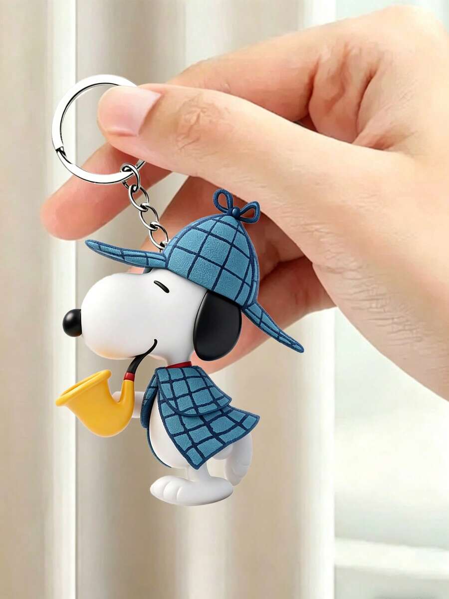 Cartoon Snoopy Keychain Pendant For Car Decoration, Small Accessory For Girls, Mood-Themed Gift For Couples, Small Present For Lovers - Irregular - View 1