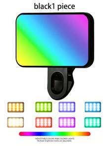 Multifunctional DUONENG 1pc Portable Multifunctional Phone Fill Light: Easily Enhance Your Selfie And Live Streaming Effects! This Rechargeable LED Fill Light With A Clip Is Suitable For Smartphone Live Streaming, Photography, Video Shooting, And Soft Light Selfie. - one-size - View 18