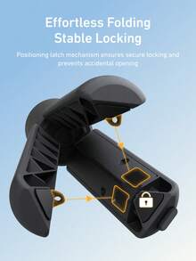 TELESIN 迷你三腳架手把 適用於 Osmo Pocket 3/4 相機手機 一鍵開展 桌面支架手把 附 1/4" 螺絲 適用於 Action 6 5pro Nano// X5/手機/相機/數位裝置配件 - 查看 6