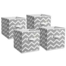 DII Cajas de almacenamiento de tela para guardería oficinas y organización del hogar 11" - 1 1 - Gris - Ver 9