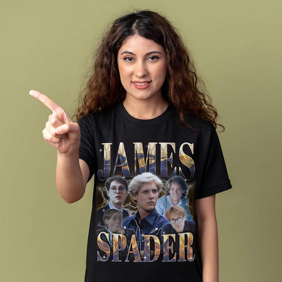 James Spader Shirt - Customized Vintage Gift For Him_her. - 黑色 - 查看 1