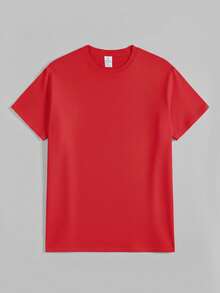 100%CottonGlitter Usa Patriotic T Shirt Red White And Blue Sparkle Print For Independence Day Celebration Party WearBreathable Cotton Tee, All Match - 紅色 - 查看 3