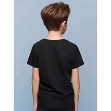 Youth Patriotic T-Shirt With Fishing Rod And American Flag - Cotton, Crew Neck, Short Sleeve - Perfect For Boys And Girls, Excellent Christmas And Thanksgiving Gift AHZZ 3EW7 TVZZ - 白色 - 查看 2