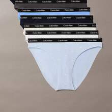 Calvin Klein Icon Logo 7-Pack Bikini QD5320 - Breezy Blue Multi - 查看 1