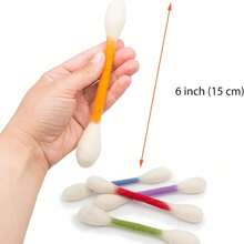 6/1 PCS Swabs Cat Toys With Catnip,Cat Qtip Toy,Cotton Swabs Cat Toys With Catnip,Durable For Chew,Interactive Kitty Kick Sticks For Cat Lovers Gift,Sturdy Teething Chew Toy - 彩色 - 查看 7