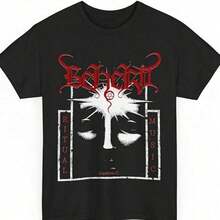 Women's Breathable Cotton T-Shirt With Belmont Band Concert Print, Sizes S To 5XL, Women's Cotton T-Shirts, Premium Women's - 黑色 - 查看 7