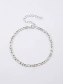 1pc Stainless Steel Anklet - Minimalist Chain Design, Suitable For Daily Wear And Vacation - one-size - View 5