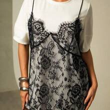 Women Long Dresses - Black and White - View 4