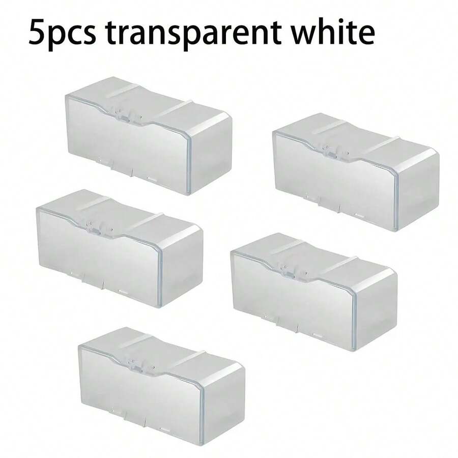 1:64 Scale Acrylic Car Display Case, Multi-Layer Assembly Storage Cabinet, Model Display Rack, Collectible Gift, Cars Not Included, Available In Packs Of 1, 3, 4 Or 5. - 5 White Pieces - View 1