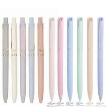 1/5/11pcs Random Style Elegant Ballpoint Pens, Soft Grip, 0.5mm Fine Tip, Black Ink, Suitable For Diary, Office, Study, Minimalist Fashion Design, Comfortable Grip, Durable. Office And Study Supplies, Gift For Women And Men - Multicolor - View 14