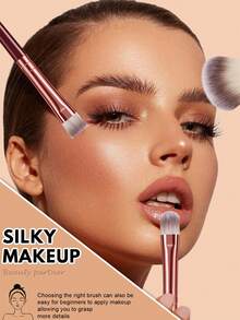 Bộ cọ trang điểm 43 món màu đỏ tía kèm bông mút trang điểm, bông phấn, băng đô nơ, băng đeo cổ tay, dụng cụ Gua Sha và bát vệ sinh, lông cọ tổng hợp siêu mềm mại dùng cho kem nền, phấn mắt và má hồng, bộ dụng cụ trang điểm chuyên nghiệp và thân thiện với người mới bắt đầu. - Màu Đỏ Sâu - Xem 2