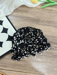 OBOVAY 1 chiếc mũ len dệt kim đính sequin nhẹ, thủ công, dành cho nữ, mùa xuân/hè, kiểu dáng thời trang khoét lỗ, phù hợp cho mặc hàng ngày, phong cách đường phố và du lịch boho. - Nhiều màu - Xem 17