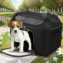 Large Soft Cat Pet Carrier Bag, Foldable Small Dog Backpack, TSA Approved For Air Travel, Pet Transport Carrier For Pets Under 20 Lbs - Multicolor - View 9