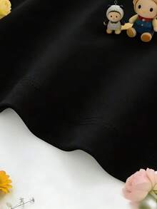 Women's T-Shirt With Black Cat And Red Heart Print - Casual Short Sleeve T-Shirt, Soft And Breathable For Summer, With Detachable Design, Perfect Gift For Cat Lovers And Animal Enthusiasts. - 黑色 - 查看 4
