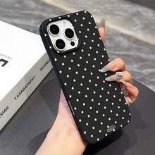 時尚液態黑色 TPU 防震保護手機殼，相容 Apple 機型，適合作為情侶、女友、女兒、男友、青少年和女孩的生日與聖誕禮物 - 彩色 - 查看 6