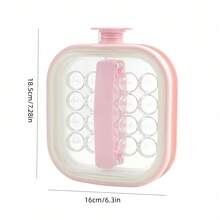 1pc Ice Cube Tray, Made Of PC Material, And Durable, Available In White And Pink Colors, Ice Cube Pitcher Design, Highly Portable For Outdoor Use, Reusable And Easy To Demold, Large Capacity Can Make Up To 16 Ice Cubes, Suitable For Home, Bar, Club, Camping, BBQ And Summer Parties/Ice Cream Mold/Ice Tray/Kitchen Accessories/Kitchen/Holiday Essential/Valentine's Day/Easter - Multicolor - View 2