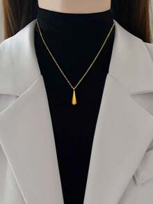 1pc Bohemian Style Minimalist Fashion Water Drop Pendant Design, Versatile Stylish Personalized Gift Suitable For Daily Wear, Perfect For Party, Special Occasions, Holiday Gifts, Women Casual And Vacation Multifunctional Accessory - Multicolor - View 2