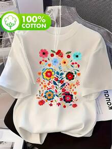 Camiseta de mujer para primavera y verano - Blanco - Ver 12