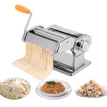 Manual Pasta Maker Machine Stainless Steel – Homemade Noodle Maker, Dough Roller & Cutter for Spaghetti, Tagliatelle, Lasagne Sheets, Dumpling Wrappers & Fresh Pasta Kitchen Tool - 銀色 - 查看 2