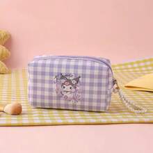 Bolsa de cosméticos con licencia oficial de Sanrio Hello Kitty, adorable bolsa de almacenamiento con diseño de patrón de Kitty, conveniente para llevar artículos personales con diseño de asa - Ver 7