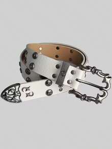 1pc Solid Color Street Party PU Leather Belt, Fashionable & Versatile For Men, Suitable For All Seasons - Multicolor - View 9