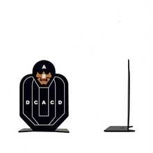 3pcs Stainless Steel Shooting Target, Alloy Practice Target, Metal Soldier Shaped Target - Black - View 5
