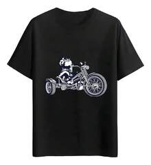 Playeras Motocicleta De Tres Ruedas Estilo Vintage Makeup bag Beach towel Decoración para el hogar Alfombra baño Bathroom accessories Dispensador de jabón - Negro - Ver 6