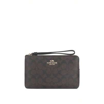  Coach Corner Zip Women's Clutch With Brand Logo