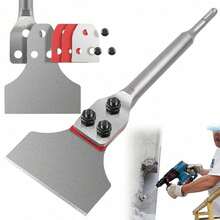 Metallmeißel, Fliesenmeißel, 300 X 100mm, Ideal Kompatibel Mit Dem SDS-Plus-Schlaghammer. – Ausgestattet Mit Robusten Klingen Aus Einer Speziellen Legierung Und Einem Komfortablen, Rutschfesten Griff Entfernt Er Effizient Klebstoffe, Farbe, Rost Und Schweißspritzer. - A - Übersicht 1