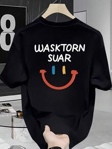 New Oversized Crew Neck Loose-Fitting Short-Sleeved T-Shirt, American High Street Style, Summer And Heavyweight, With A Unique, Stylish And Casual Design, Perfect For Couples - White - View 5