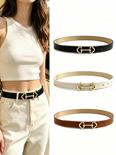 1 chiếc thắt lưng trang trí kim loại đa năng thời trang thường ngày
