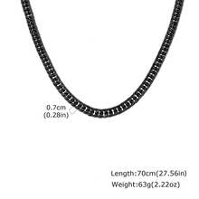 1件 3mm/5mm/7mm/9mm 不鏽鋼鍊條項鍊，極簡時尚男士項鍊，粗/細鍊條，黑色/金色/銀色，防水飾品，送給男朋友/父親的禮物，中性，夏季配件 - NC1982 - 查看 42