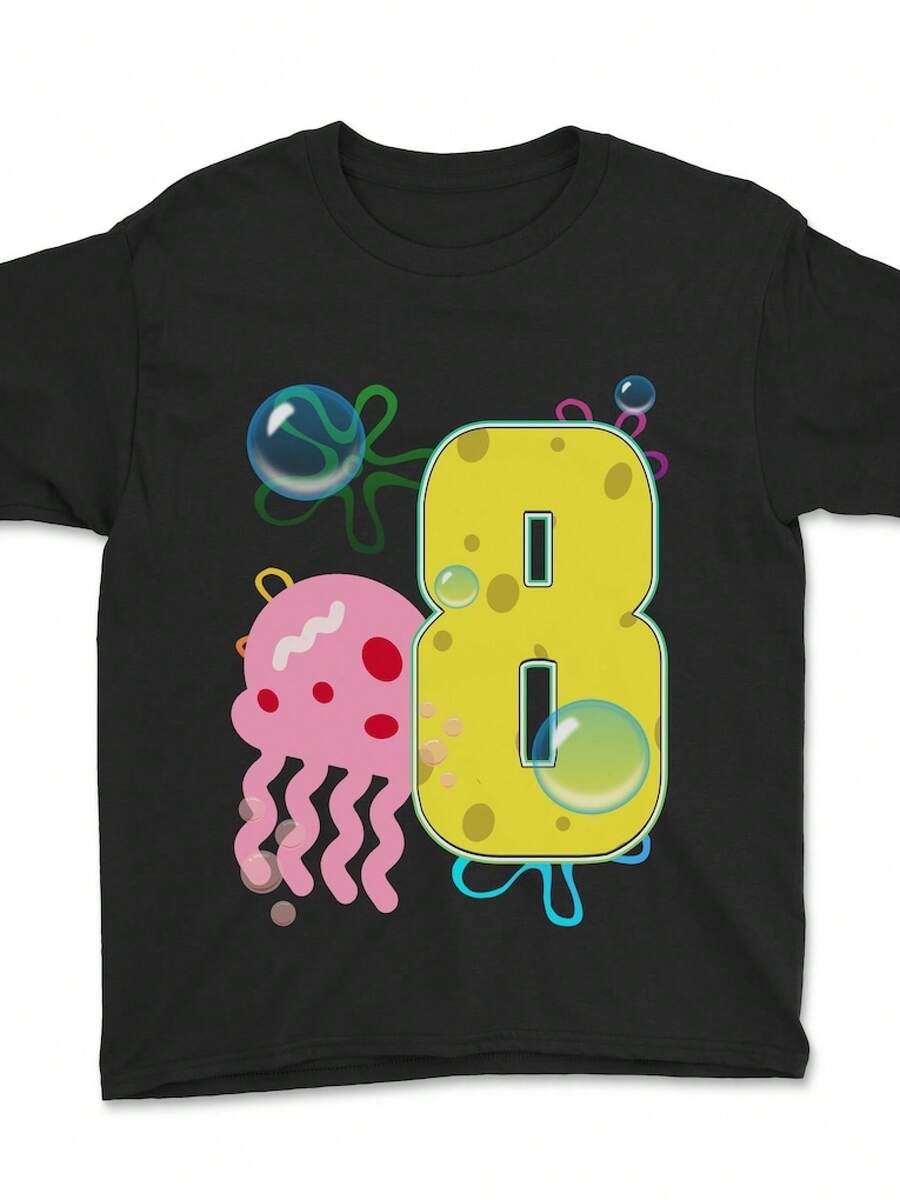 Personalized Inspired by  Birthday T-Shirtblusas para mujer playeras de mujer vestidos casuales para mujer y2k playeras deportivas para mujer verano camisetas ropa de mujer Fashion Perfect For Daily - Negro - Ver 1