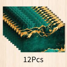 1 pieza Mantel individual de lino texturizado dorado, tapete para desayuno, posavasos de café, base para tazón, accesorio de cocina, fácil de limpiar, apto para el hogar, restaurante, decoración del comedor, regalo festivo, regalo para amigos, juego de múltiples piezas - Multicolor - Ver 17